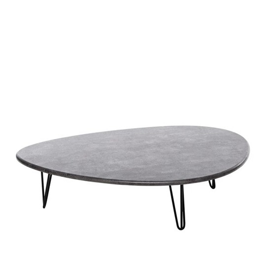 Журнальный столик Дадли (Черный/Серый бетон) в Чите - изображение 1
