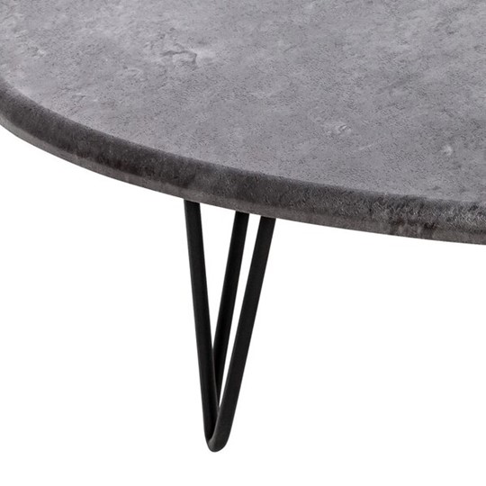 Журнальный столик Дадли (Черный/Серый бетон) в Чите - изображение 5