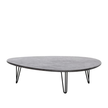 Журнальный столик Дадли (Черный/Серый бетон) в Чите - изображение