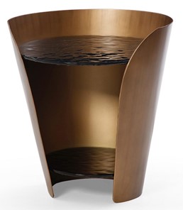 Круглый стол ET6123 (D48,6) закаленное стекло/бронзовый в Чите