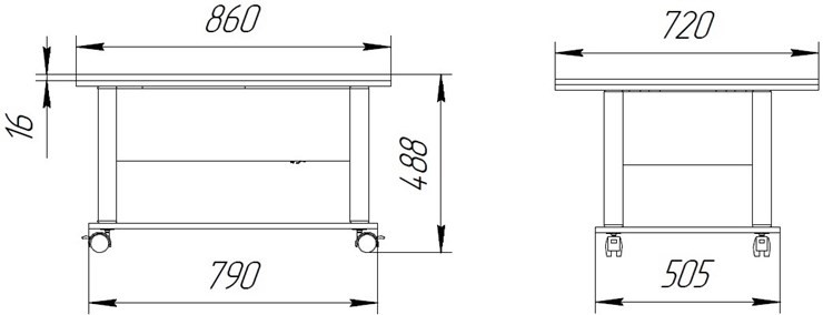 Складной стол-трансформер Дебют-3, венге светлый/белый в Чите - изображение 1