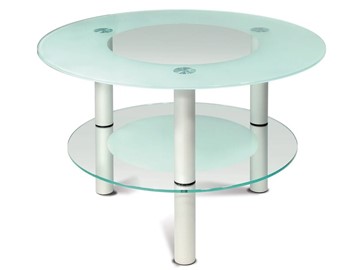 Стеклянный стол Кристалл 3 (алюминий-прозрачное) в Чите