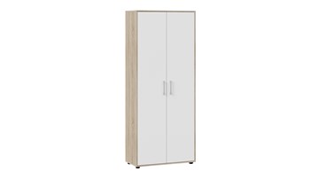 Распашной шкаф комбинированный Витра тип 1 (Дуб сонома/Белый ясень) в Чите