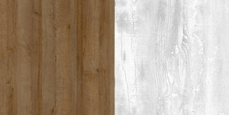 Шкаф угловой Пайн, ПП6, Дуб Крафт/Бетон Пайн в Чите - изображение 2