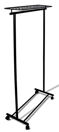 Вешалка гардеробная на колесах М 9 (Черный) в Чите - изображение