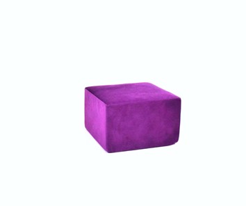 Пуф бескаркасный Тетрис 50х50, фиолетовый в Чите