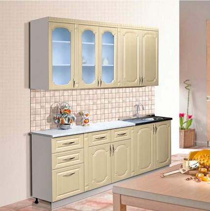 Гарнитур на кухню Классика 2000, цвет Дуб беленый в Чите - изображение