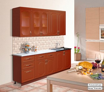 Модульный кухонный гарнитур Классика 2000, цвет Итальянский орех в Чите