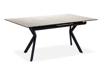 Кухонный раздвижной стол Кубика Бордо 1CX 140х85 (Oxide Avorio/Графит) в Чите