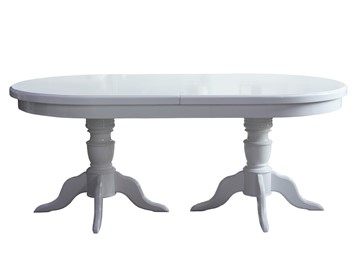Овальный кухонный стол 3,0(3,5)х1,1 на двух тумбах, (стандартная покраска) в Чите