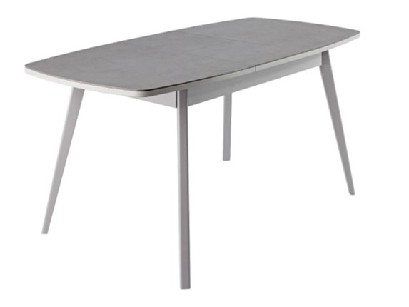 Кухонный стол раздвижной Артктур, Керамика, grigio серый, 51 диагональные массив серый в Чите - изображение
