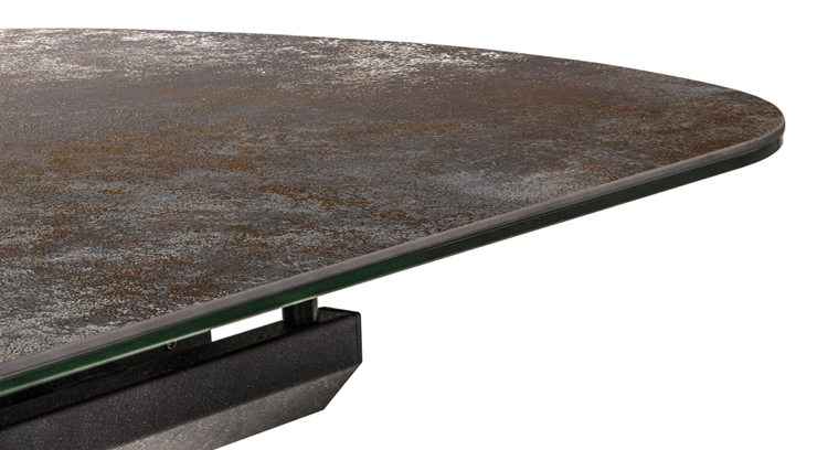 Кухонный стол раскладной Шамони 3CX 180х95 (Oxide Nero/Графит) в Чите - изображение 2