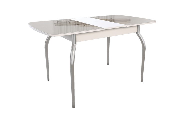 Раздвижной стол Танго, белый/геометрия в Чите - изображение 1