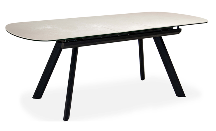 Кухонный стол раздвижной Шамони 2CQ 160х90 (Oxide Avorio/Графит) в Чите - изображение 1