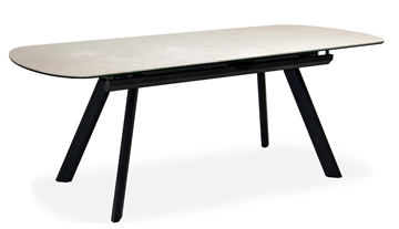 Кухонный стол раздвижной Шамони 3CQ 180х95 (Oxide Avorio/Графит) в Чите - предосмотр 1