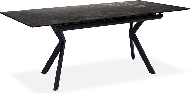 Обеденный раздвижной стол Бордо 3CX 180х95 (Oxide Nero/Графит) в Чите - изображение 1