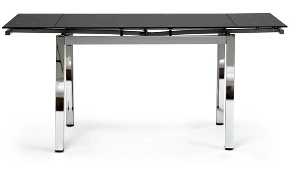 Стол раздвижной CAMPANA ( mod. 346 ) металл/стекло 70x110/170x76, хром/черный арт.11413 в Чите - изображение