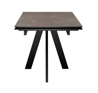 Кухонный раздвижной стол DikLine DM120 Хромикс бронза / опоры черные в Чите - предосмотр 2