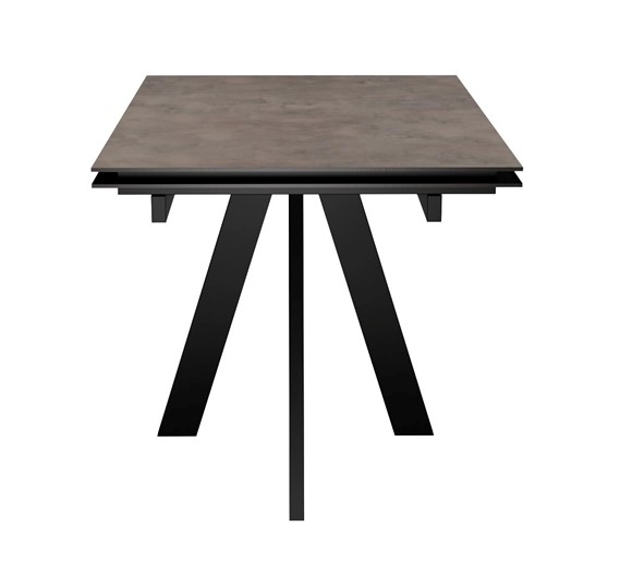 Кухонный раздвижной стол DikLine DM120 Хромикс бронза / опоры черные в Чите - изображение 2