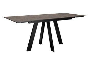 Кухонный раздвижной стол DikLine DM120 Хромикс бронза / опоры черные в Чите - предосмотр 5