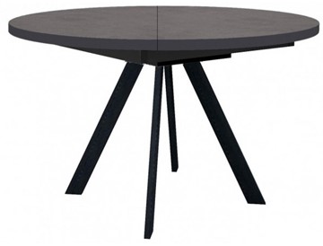Кухонный стол раздвижной Dikline RD120 Хромикс бронза/ножки черные в Чите