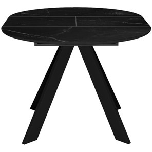 Кухонный стол раздвижной DikLine SKC100 D1000 Керамика Черный мрамор / опоры черные в Чите - предосмотр 8
