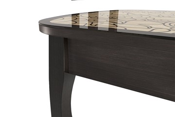Кухонный раздвижной стол Экстра 2 цвет венге-арабика (1000х600х745) в Чите - предосмотр 1