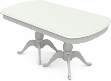 Кухонный раздвижной стол Фабрицио-2 исп. Мыло большой 2 вставки, Тон 9 Покраска + патина (в местах фрезеровки) в Чите