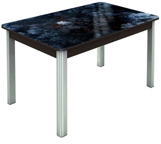 Кухонный раскладной стол Гамбург исп. 1, ноги метал. крашеные №23 (Exclusive h108/венге) в Чите
