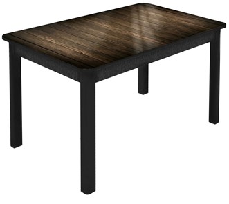 Кухонный стол раскладной Гамбург исп. 2, ноги дерево №14 (Exclusive h125/черный) в Чите