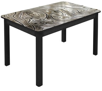 Кухонный раскладной стол Гамбург Мини, ноги метал. крашеные №23 (Exclusive h140/черный) в Чите