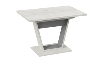 Кухонный раздвижной стол Гавана тип 1 (Дуб крафт белый/Серый графит) в Чите - предосмотр 2