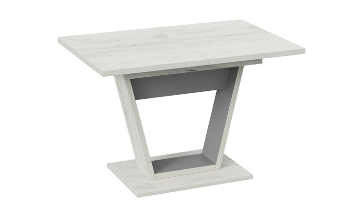 Кухонный раздвижной стол Гавана тип 1 (Дуб крафт белый/Серый графит) в Чите - изображение 2