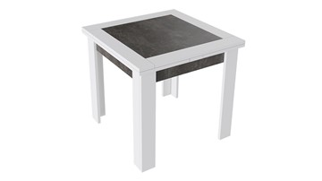 Кухонный стол раскладной Хьюстон тип 3 (Белый/Ателье темный) в Чите