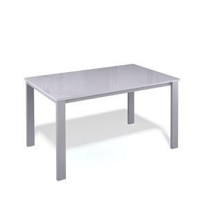 Стол раздвижной Kenner LL1200 серый/стекло серое глянец в Чите