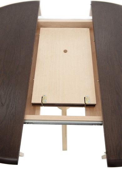 Раздвижной стол Леонардо-1 исп. Круг 900, тон 4 (Морилка/Эмаль) в Чите - изображение 4