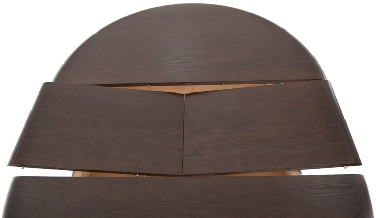 Раздвижной стол Леонардо-1 исп. Круг 900, тон 4 (Морилка/Эмаль) в Чите - изображение 5