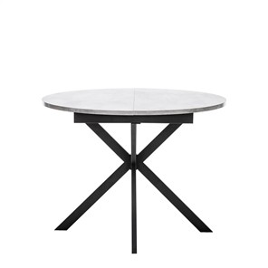 Кухонный раздвижной стол Leset Капри (Цемент/Черный) в Чите