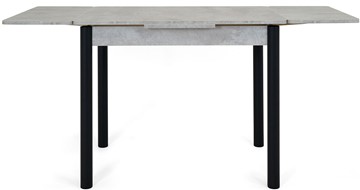 Кухонный стол раздвижной Милан-2 EVO, ноги черные, светлый цемент в Чите - предосмотр 4