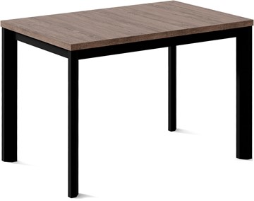 Кухонный раскладной стол Нагано-1L (ноги черные, дуб табако) в Чите - предосмотр
