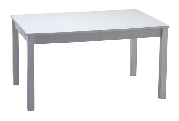 Кухонный раздвижной стол Нагано-2 стекло белое opti (хром-лак) в Чите - изображение