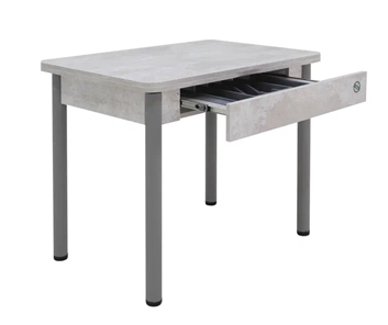 Кухонный раскладной стол Прайм-3Р, Цемент светлый в Чите - предосмотр 2