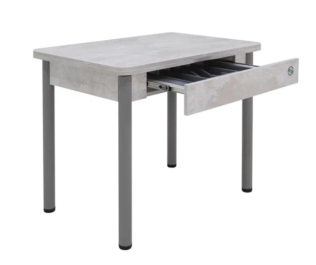 Кухонный раскладной стол Прайм-3Р, Цемент светлый в Чите - изображение 2