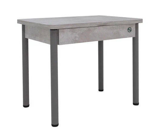 Кухонный раскладной стол Прайм-3Р, Цемент светлый в Чите - изображение