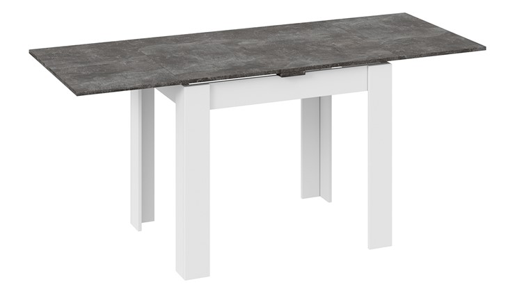 Кухонный стол раздвижной Промо тип 3 (Белый/Ателье темный) в Чите - изображение 1