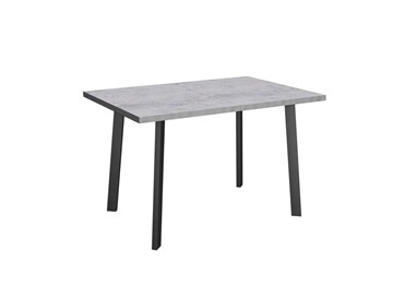 Раздвижной стол Робин, опоры прямые, цемент светлый в Чите - предосмотр