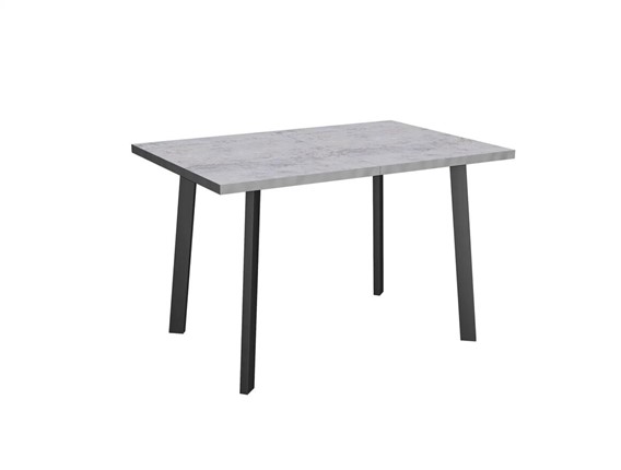 Раздвижной стол Робин, опоры прямые, цемент светлый в Чите - изображение