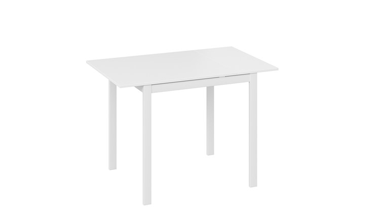 Кухонный стол раскладной Слайд тип 1 (Белый матовый, Белый) в Чите - изображение 3