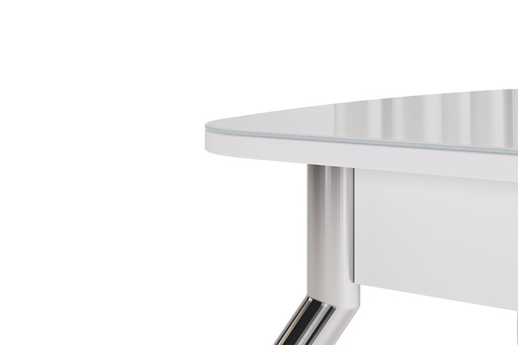 Раздвижной стол Танго, белый/геометрия в Чите - изображение 5