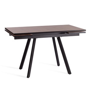 Кухонный раскладной стол VIGO ЛДСП/HPL/металл,120x80x30х30х75 см, Дуб Вотан/чёрный арт.20622 в Чите